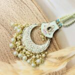 Pearl Crescent Bhaiya Bhabhi Rakhi Set - Image 3
