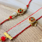 Pearl Grace Bhaiya Bhabhi Rakhi Set - Image 2