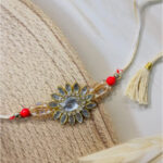 Crystal Bloom Bhaiya Bhabhi Rakhi Set - Image 4