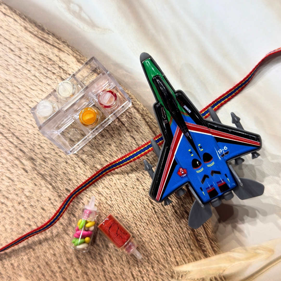 14 Fighter Jet Toy Rakhi - Image 1
