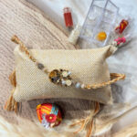 Floral Crystal Rakhi Hamper Set