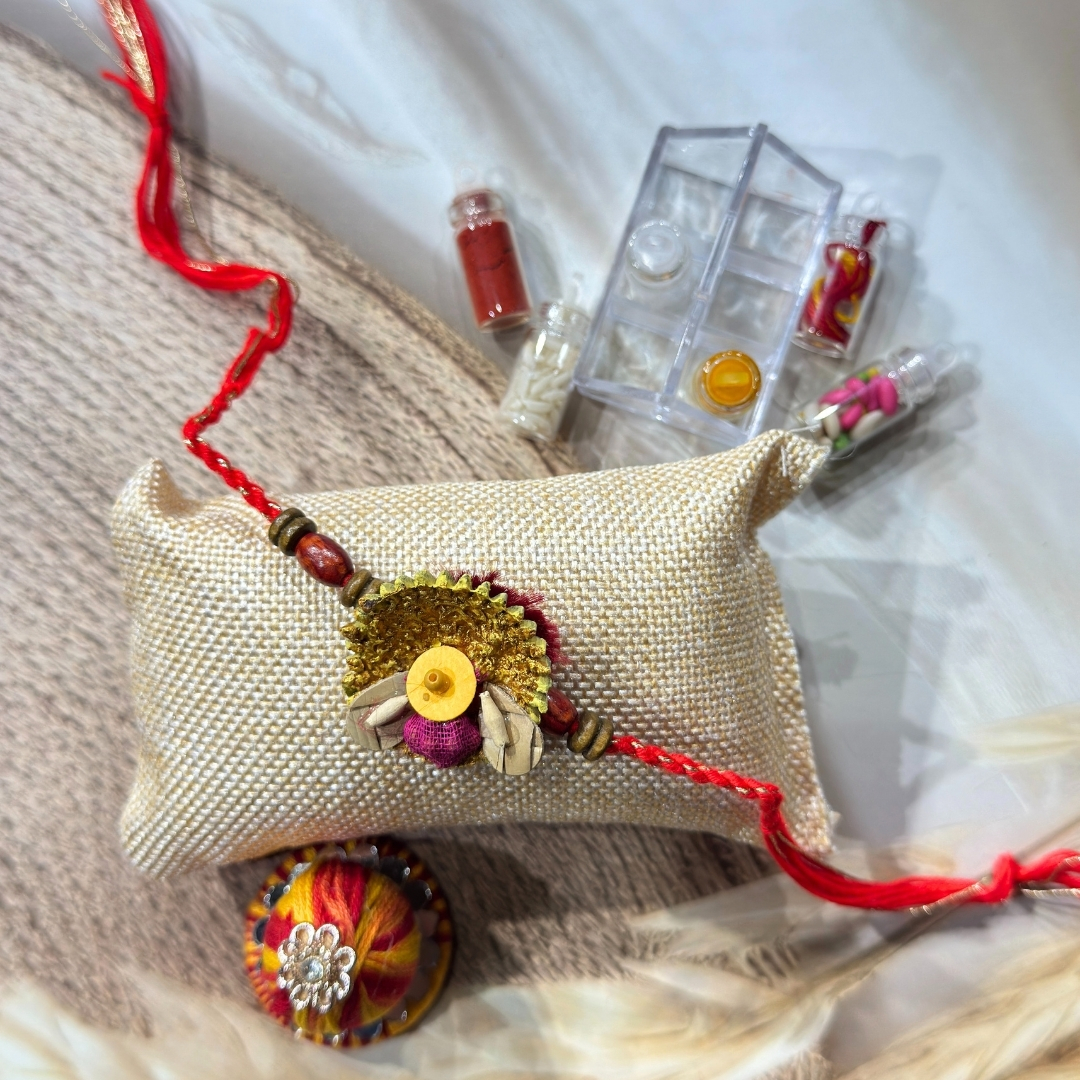 70 Rustic Heritage Rakhi Hamper Set - Image 1