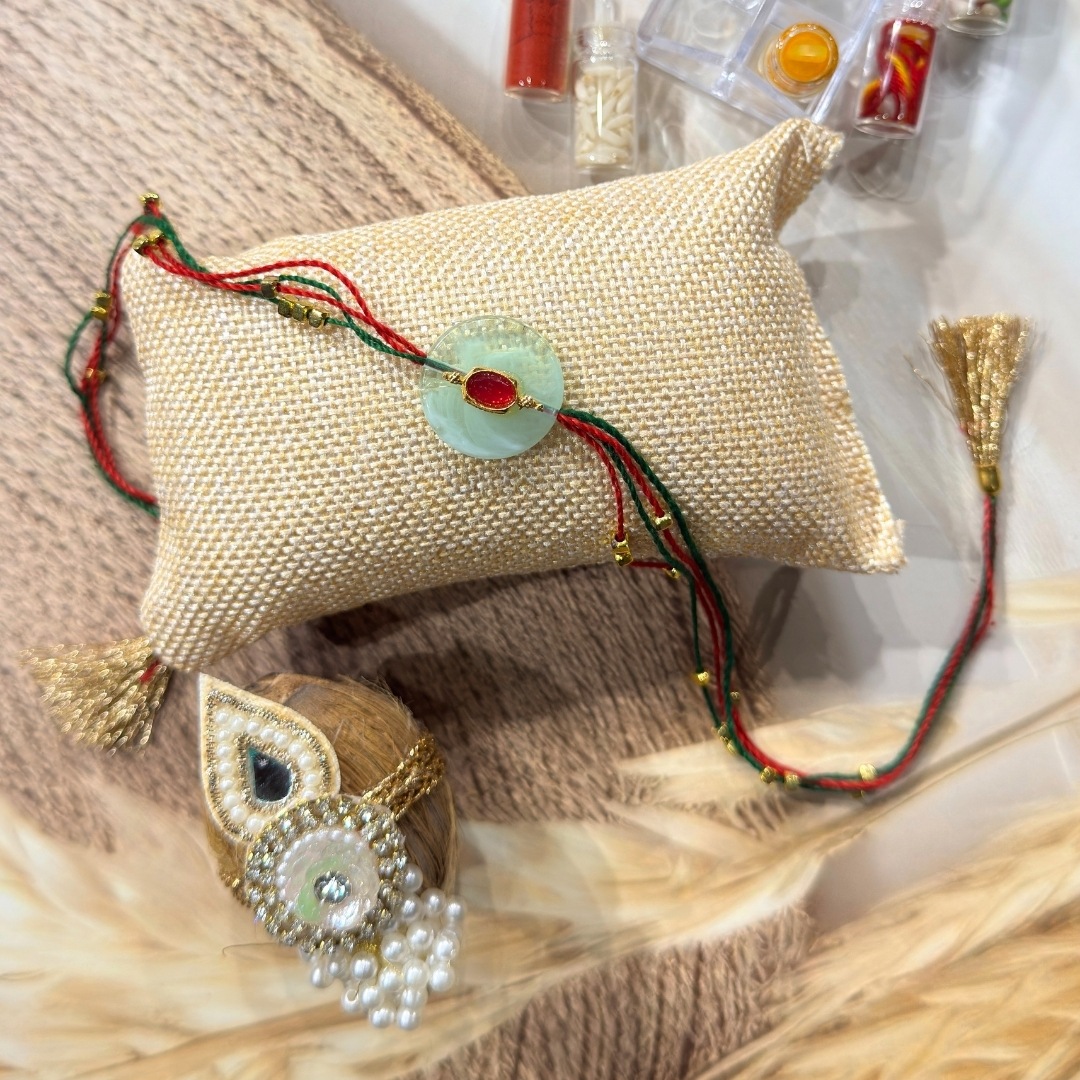 84 Natural Stone Rakhi Hamper Set - Image 1