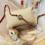 Kundan Rakhi Hamper Set
