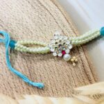 Pearl Crescent Bhaiya Bhabhi Rakhi Set - Image 4