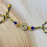 Mayur Kundan Bhaiya Bhabhi Rakhi Set - Image 4